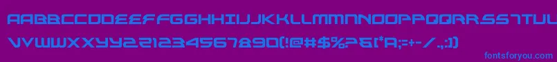 alexisv3cond Font – Blue Fonts on Purple Background