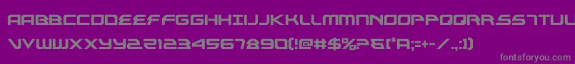 alexisv3cond-Schriftart – Graue Schriften auf violettem Hintergrund