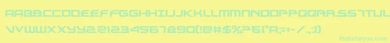 alexisv3cond Font – Green Fonts on Yellow Background