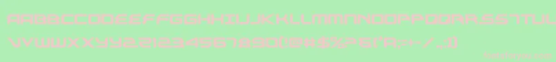 フォントalexisv3cond – 緑の背景にピンクのフォント