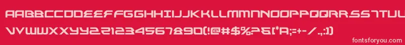 フォントalexisv3cond – 赤い背景にピンクのフォント