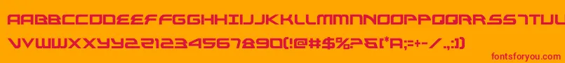 alexisv3cond Font – Red Fonts on Orange Background
