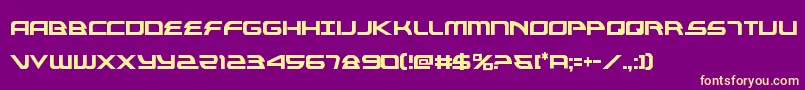 alexisv3cond Font – Yellow Fonts on Purple Background