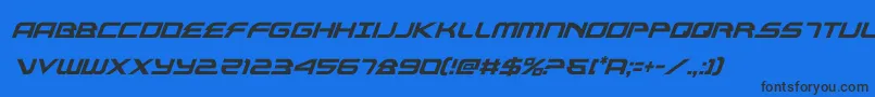 alexisv3condital Font – Black Fonts on Blue Background