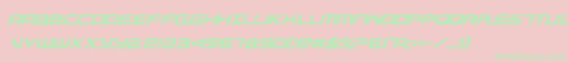 alexisv3condital Font – Green Fonts on Pink Background