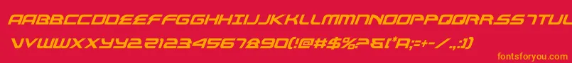 Шрифт alexisv3condital – оранжевые шрифты на красном фоне
