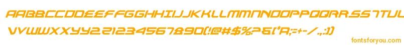 alexisv3condital-Schriftart – Orangefarbene Schriften