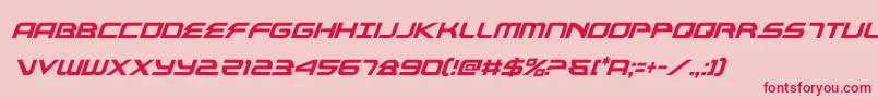 alexisv3condital Font – Red Fonts on Pink Background
