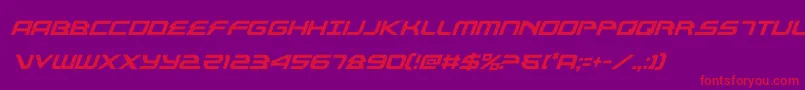 Police alexisv3condital – polices rouges sur fond violet