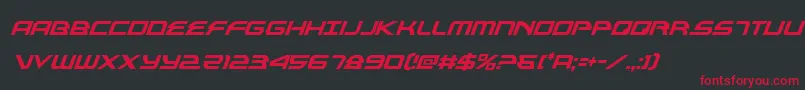 alexisv3condital Font – Red Fonts on Black Background