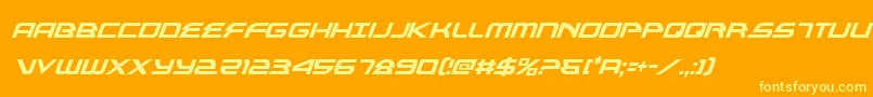 alexisv3condital Font – Yellow Fonts on Orange Background