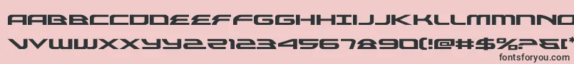 フォントalexisv3expand – ピンクの背景に黒い文字