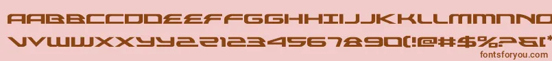 alexisv3expand Font – Brown Fonts on Pink Background