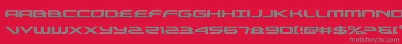 alexisv3expand Font – Gray Fonts on Red Background