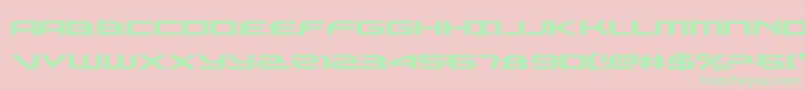 alexisv3expand Font – Green Fonts on Pink Background