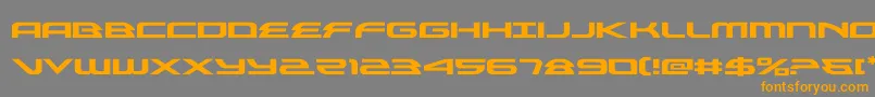 alexisv3expand Font – Orange Fonts on Gray Background