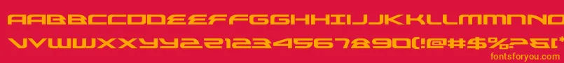 Шрифт alexisv3expand – оранжевые шрифты на красном фоне