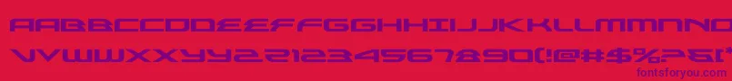 alexisv3expand-Schriftart – Violette Schriften auf rotem Hintergrund
