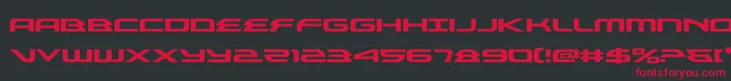 alexisv3expand Font – Red Fonts on Black Background