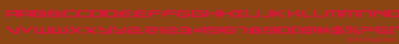 alexisv3expand Font – Red Fonts on Brown Background