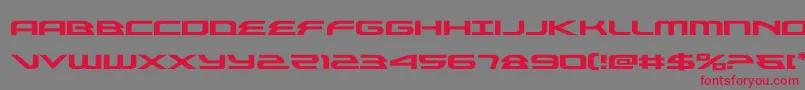 alexisv3expand Font – Red Fonts on Gray Background