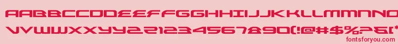 alexisv3expand-Schriftart – Rote Schriften auf rosa Hintergrund