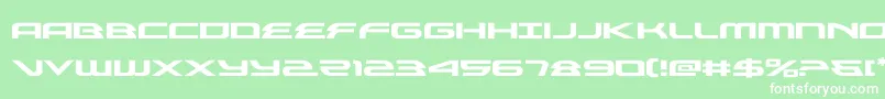 alexisv3expand Font – White Fonts on Green Background