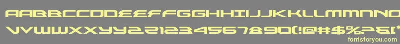 alexisv3expand Font – Yellow Fonts on Gray Background