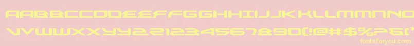 alexisv3expand Font – Yellow Fonts on Pink Background
