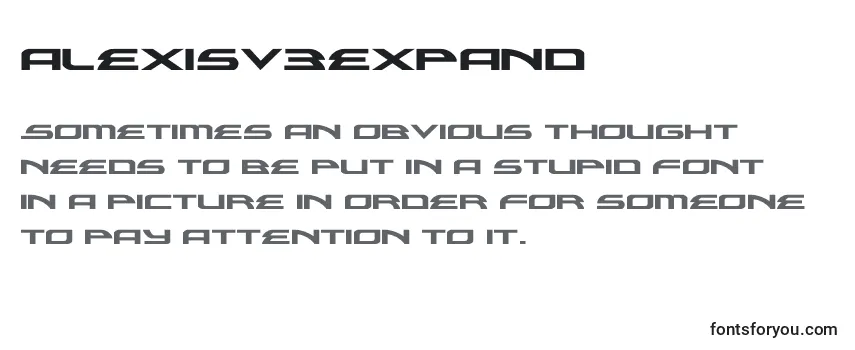 Alexisv3expand (119057) フォントのレビュー