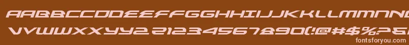 alexisv3expandital Font – Pink Fonts on Brown Background
