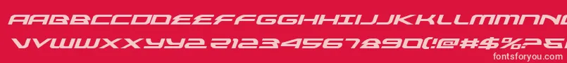alexisv3expandital Font – Pink Fonts on Red Background