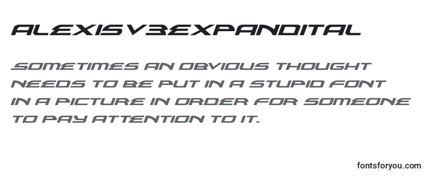 Alexisv3expandital (119060) Font