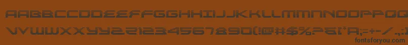 alexisv3grad Font – Black Fonts on Brown Background