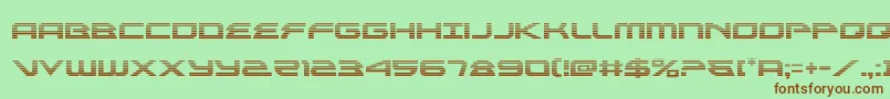 alexisv3grad Font – Brown Fonts on Green Background