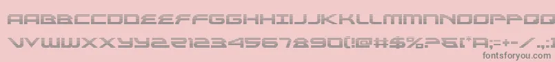 alexisv3grad Font – Gray Fonts on Pink Background