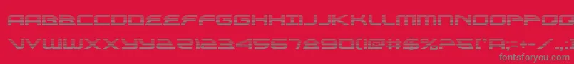alexisv3grad Font – Gray Fonts on Red Background