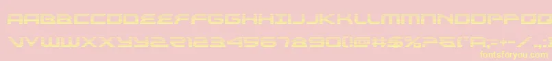 alexisv3grad Font – Yellow Fonts on Pink Background