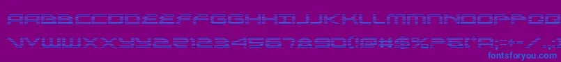 alexisv3grad Font – Blue Fonts on Purple Background
