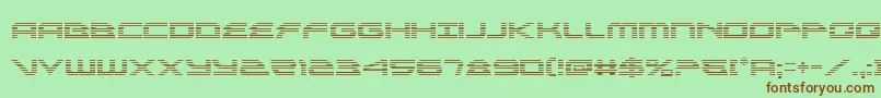 alexisv3grad Font – Brown Fonts on Green Background