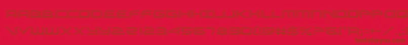 alexisv3grad Font – Brown Fonts on Red Background