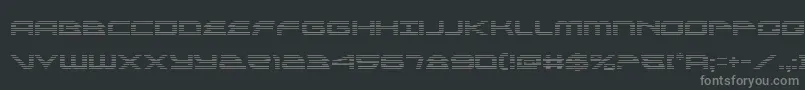 フォントalexisv3grad – 黒い背景に灰色の文字