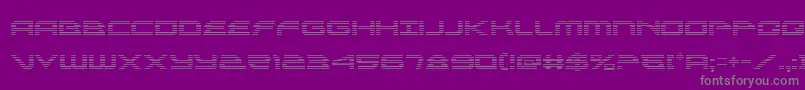 Czcionka alexisv3grad – szare czcionki na fioletowym tle