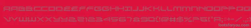 alexisv3grad Font – Gray Fonts on Red Background