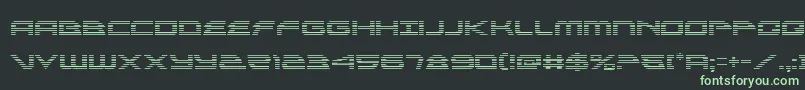 alexisv3grad Font – Green Fonts on Black Background