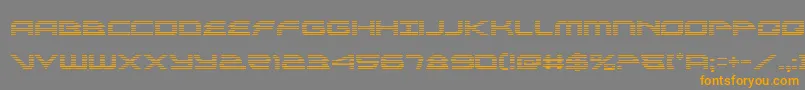 alexisv3grad Font – Orange Fonts on Gray Background