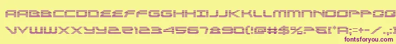 alexisv3grad Font – Purple Fonts on Yellow Background
