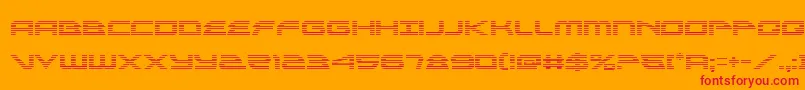 alexisv3grad Font – Red Fonts on Orange Background