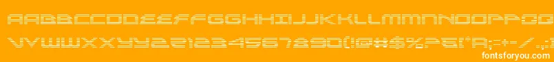 Шрифт alexisv3grad – белые шрифты на оранжевом фоне