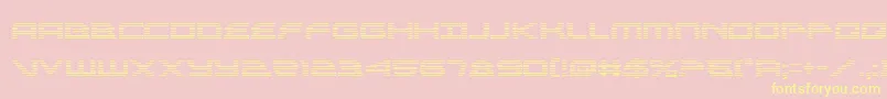 alexisv3grad Font – Yellow Fonts on Pink Background